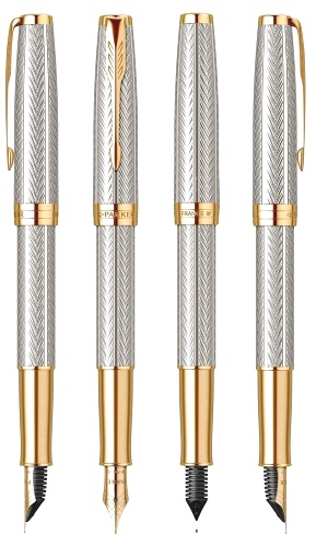     Parker Sonnet Royal Fougere SE19, Chiselled Silver GT ( F)