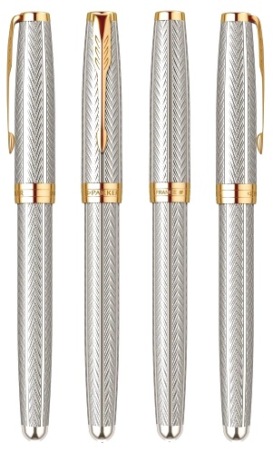     Parker Sonnet Royal Fougere SE19, Chiselled Silver GT ( F)