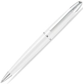 Шариковая ручка Colibri Equinox, White lacquer / Polished Chrome Twist