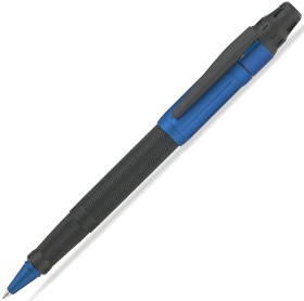 Ручка-роллер Сolibri Ascari, Matte black pachmayr with anodized blue cap