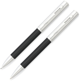 Набор Franklin Covey Greenwich: шариковая ручка и карандаш, Black / Chrome
