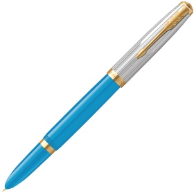  Parker 51 Premium, Turquoise / Silver GT ( F)