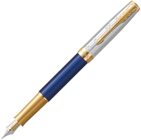   Parker Sonnet Queens Platinum Jubilee SE22, Silver Blue GT ( F)