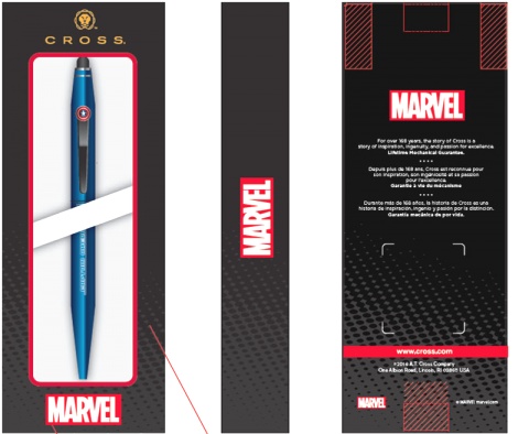  Шариковая ручка со стилусом Cross Tech2 Marvel 
