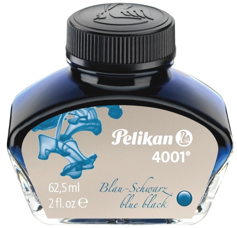  Флакон с чернилами для перьевой ручки Pelikan INK 4001, Blue-Black