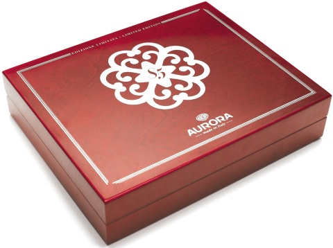 Перьевая ручка Aurora 85th Anniversary Limited Edition, Red Marbled ST