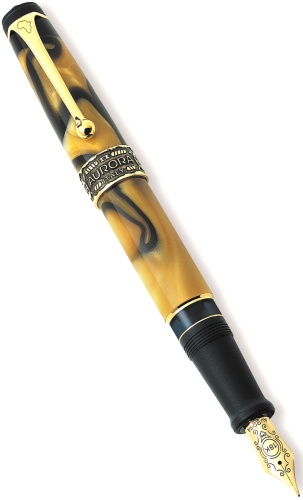 Перьевая ручка Aurora Africa Limited Edition, Black / Yellow GT (Перо F)