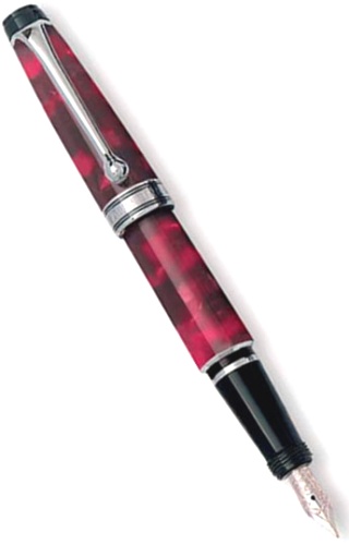 Перьевая ручка Aurora Optima Auroloide  Mini, Burgundy CT (Перо M)