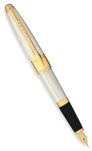 Перьевая ручка Cross Apogee Executive, Sterling / Gold