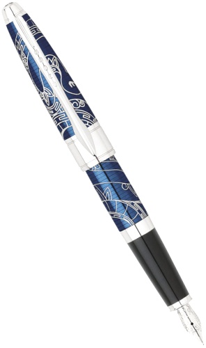 Перьевая ручка Cross Apogee Special Edition Year of the Snake 2013, Prosperity Blue Lacquer CT (Перо F)