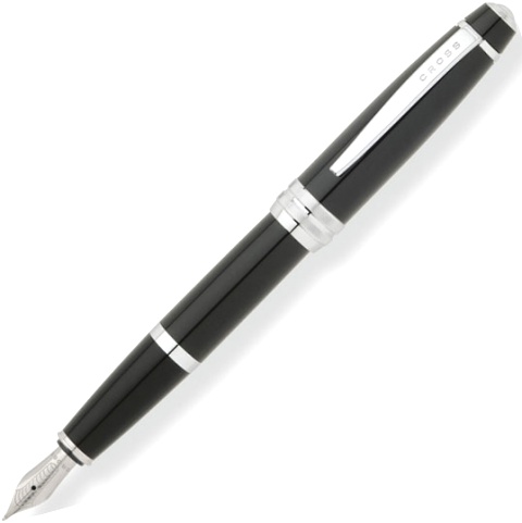 Перьевая ручка Cross Bailey, Black Lacquer CT (Перо M)