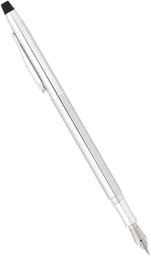Перьевая ручка Cross Century Classic, Pure Chrome (Перо F)
