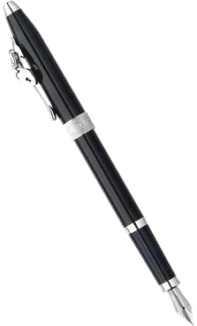 Перьевая ручка Cross Sentiment, Ebony Black CT (перо F)