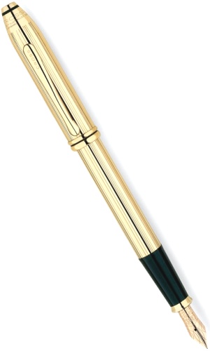 Перьевая ручка Cross Townsend, 18Ct Rolled Gold