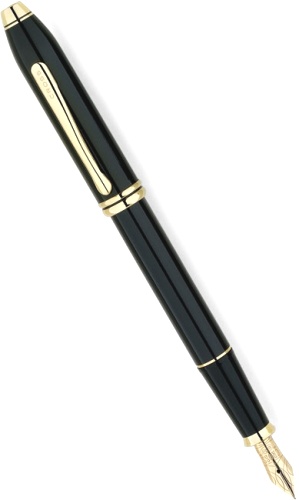 Перьевая ручка Cross Townsend, Black Lacquer (Перо M)