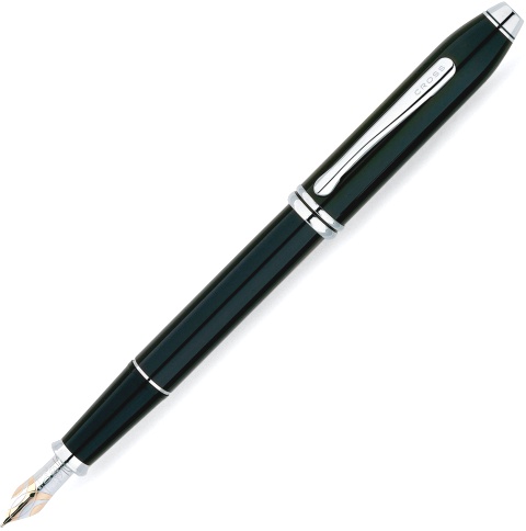 Перьевая ручка Cross Townsend, Black SP (Перо F)