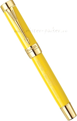 Перьевая ручка Parker Duofold Centennial Mandarin F100 125th Anniversary LE 2012, Yellow