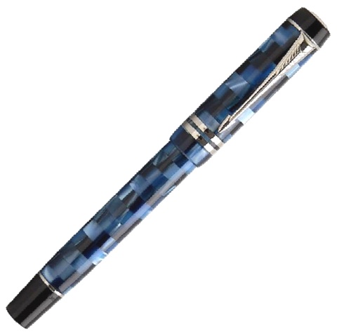     Parker Duofold Check Marine F107, Blue PT ( M)