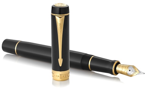     Parker Duofold Classic Centennial F77, Black / Gold ( F)