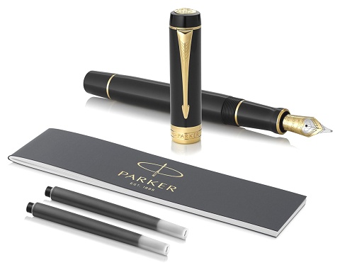     Parker Duofold Classic Centennial F77, Black / Gold ( F)