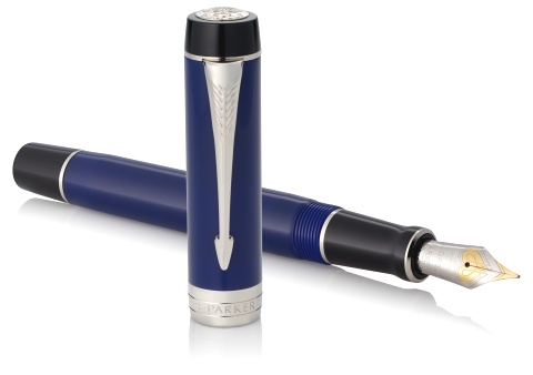     Parker Duofold Classic Centennial F77, Blue and Black CT ( F)
