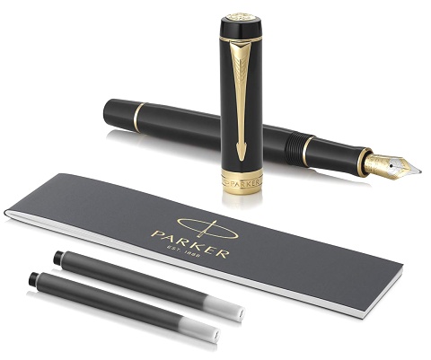     Parker Duofold Classic International F74, Black GT ( F)