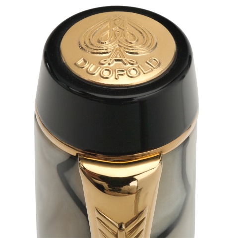 Перьевая ручка Parker Duofold Mini F286, Pearl & Black (Перо F)