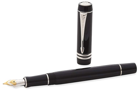Перьевая ручка Parker Duofold Mini F289, Black PT (Перо F)