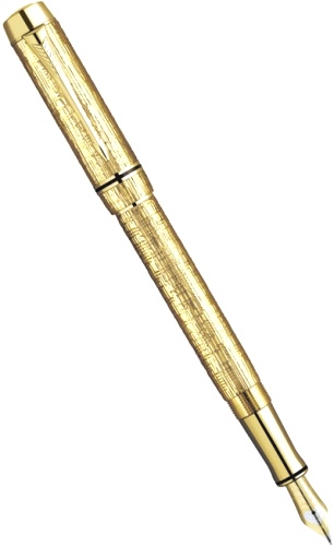 Перьевая ручка Parker Duofold Presidential Esparto F103, Solid Gold