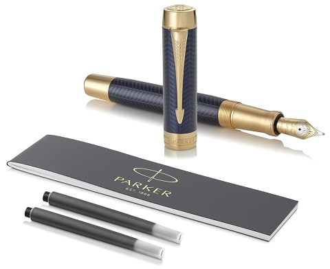     Parker Duofold Prestige Centennial F307, Blue Chevron GT ( M)