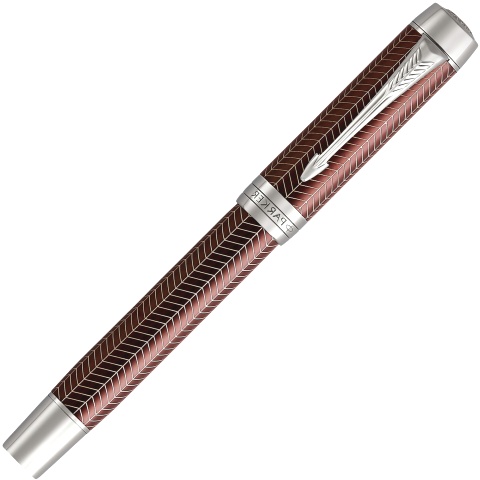     Parker Duofold Prestige Centennial F307, Burgundy Chevron CT ( F)