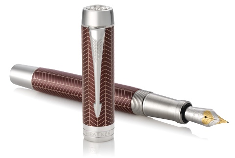     Parker Duofold Prestige Centennial F307, Burgundy Chevron CT ( F)