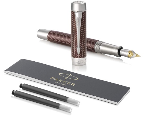     Parker Duofold Prestige Centennial F307, Burgundy Chevron CT ( F)