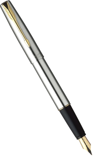 Перьевая ручка Parker Frontier F12, Stainless Steel GT