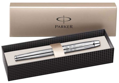Перьевая ручка Parker IM Premium F222, Shiny Chrome (перо F)