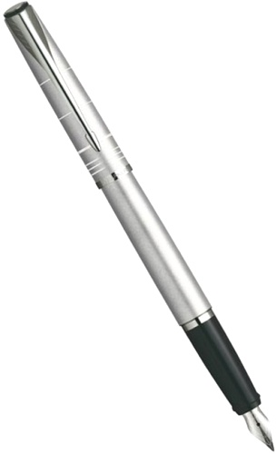 Перьевая ручка Parker Latitude F197, Icy Silver CT