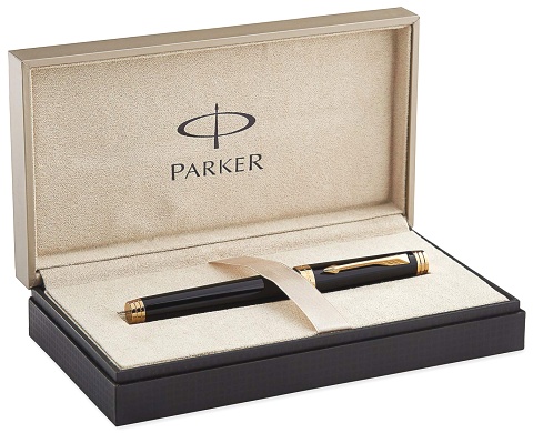 Перьевая ручка Parker (Паркер) Premier (Премьер) F560, Lacque Black GT (Перо F)