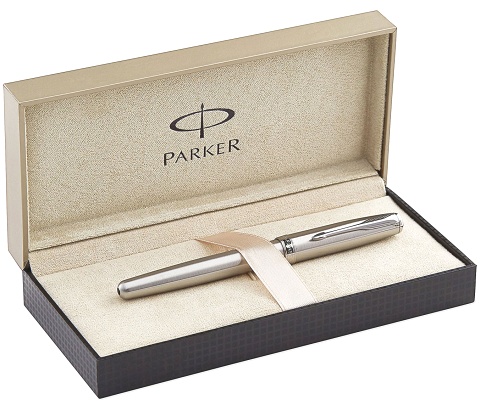 Перьевая ручка Parker Sonnet F526, St. Steel СT (Перо F)