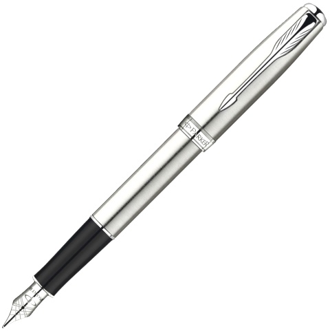 Перьевая ручка Parker Sonnet F526, St. Steel СT (Перо F)