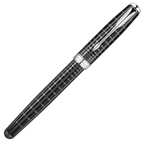 Перьевая ручка Parker Sonnet F531, Dark Grey Laquer CT (Перо F)