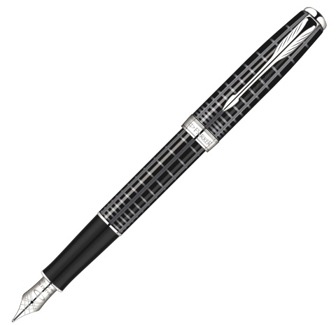 Перьевая ручка Parker Sonnet F531, Dark Grey Laquer CT (Перо F)