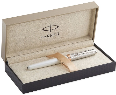 Перьевая ручка Parker Sonnet F540 Feminine Collection, Metal and Pearl GT (Перо F)