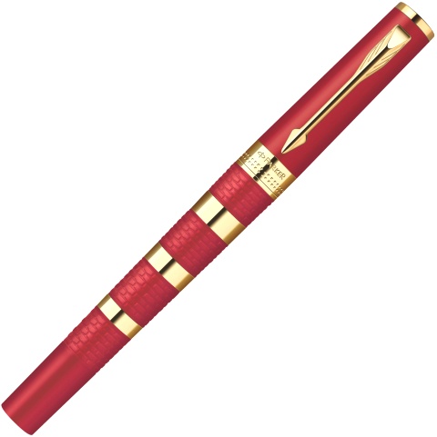 Ручка 5й пишущий узел Parker Ingenuity Large F503 Ring, Red and Metal GT