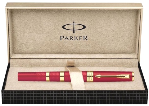 Ручка 5й пишущий узел Parker Ingenuity Large F503 Ring, Red and Metal GT
