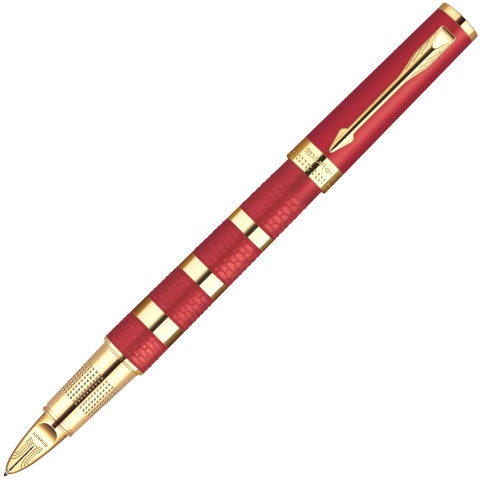 Ручка 5й пишущий узел Parker Ingenuity Large F503 Ring, Red and Metal GT