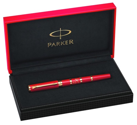 Ручка-5й пишущий узел Parker Ingenuity Slim F502 Limited Edition, Red Dragon GT