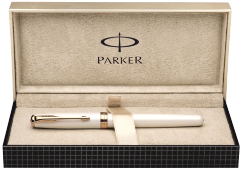 Ручка-5й пишущий узел Parker Sonnet F540 Feminine Collection, Pearl Lacquer GT