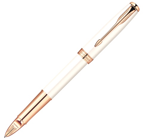 Ручка-5й пишущий узел Parker Sonnet F540 Feminine Collection, Pearl Lacquer GT