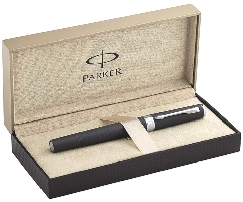 Ручка Parker 5th Ingenuity Large F501, Black Rubber CT