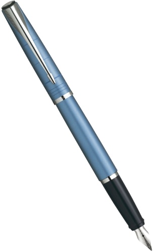 Ручка перьевая Parker Latitude F197, Slate Blue (Перо F)